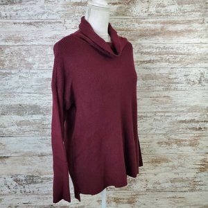 Devotion by Cyrus Womens Ruby Long Sleeve Turtle Neck Ribbed Pullover Sweater S